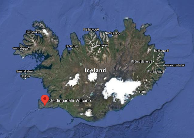 Hekla Volcano location